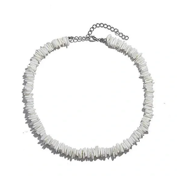 Pura Vida Jewelry Puka Shell Choker Natural White Native